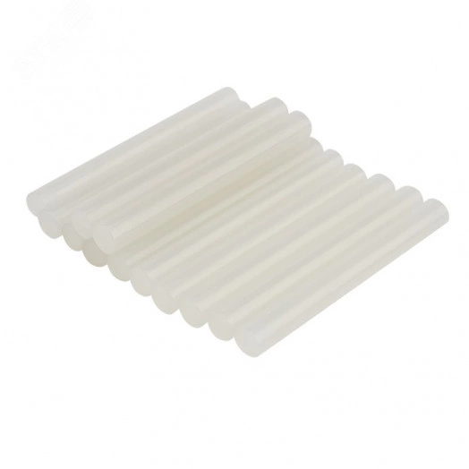 Стержни клеевые диаметр 11 мм, 100 мм, прозрачные светящиеся (упак - 12 шт.)