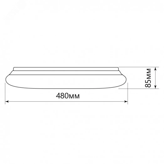 Светильник светодиодный ДБО-80w 3000-6500К max.5600Лм управляемый