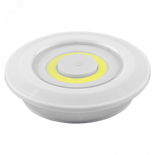 Светодиодный светильник кнопка 3w белый (3шт в блистере) с пультом дистанционного управления