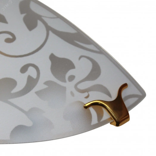 Светильник НББ 21-60 М19 Эрика 300/2 мат.бел./клипсы золото ИУ