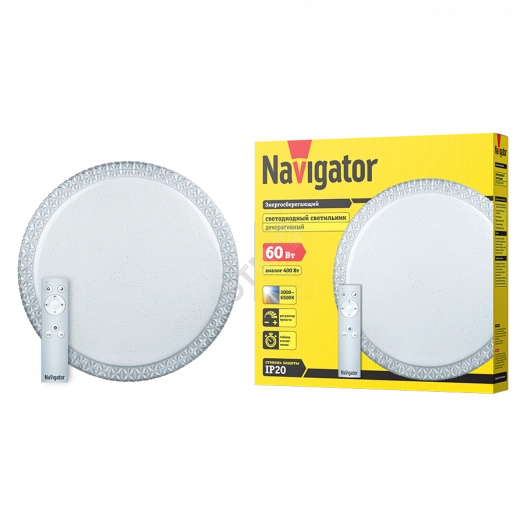 Светильник светодиодный ДБО-60w NBL-RC02-60-MK-IP20-LED хрусталь