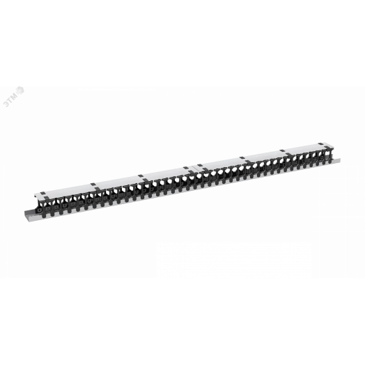 Органайзер кабельный вертикальный, 42U, для шкафов серий TFR-R, TFI-R и TFA, Ш97хГ110мм, металлический, с пластиковыми пальцами, с крепежом, цвет серый