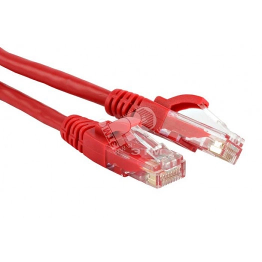Патч-корд U/UTP категория 5е LSZH 3м красный