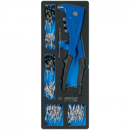 Заклепочник с набором заклепок, ложемент, 121 предмет