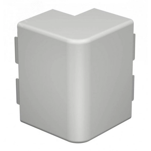 Крышка внешнего угла кабельного канала WDK 60x130 мм (ПВХ, светло-серый)