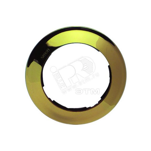 Рамка 2 поста, круг, S88, золото