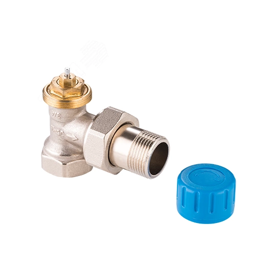 Клапан термостатический 1/2' с преднастройкой угловой
