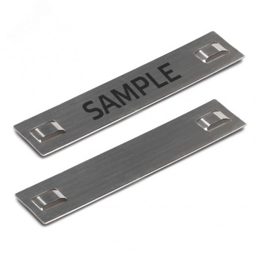 Бирки маркировочные из нержавеющей стали AISI 304 МБC (304) 89х19 (с лазерной маркировкой)