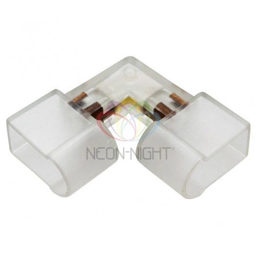 Муфта профессиональная для соединения гибкого неона внутренний угол без иглы