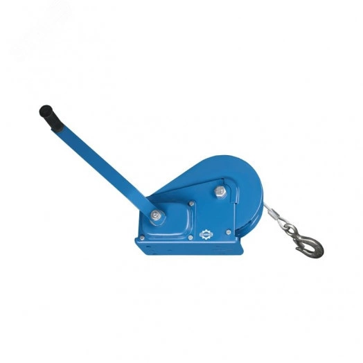 Лебедка ручная барабанная с тормозом BHW-500, г/п 544кг, канат 10м