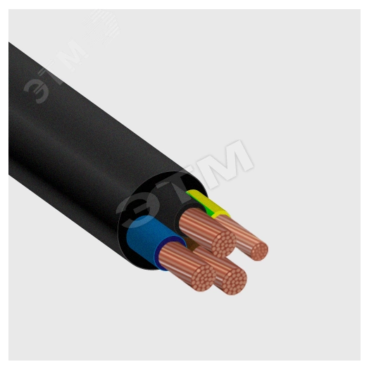 Кабель силовой КГ-ХЛ 3х6+1х4(PE)-220/380В-3