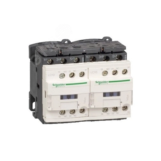 Пускатель магнитный 9А катушка управления 24B DC реверсивный 1НО+1НЗ