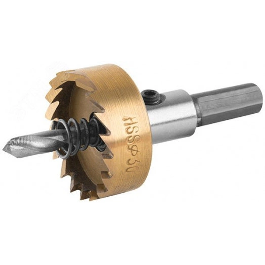 Коронка кольцевая по металлу, HSS сталь, титановое покрытие 20 мм