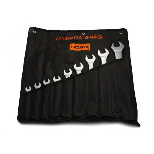 Набор ключей гаечных комбинированных 9шт. (8-24) хромированных