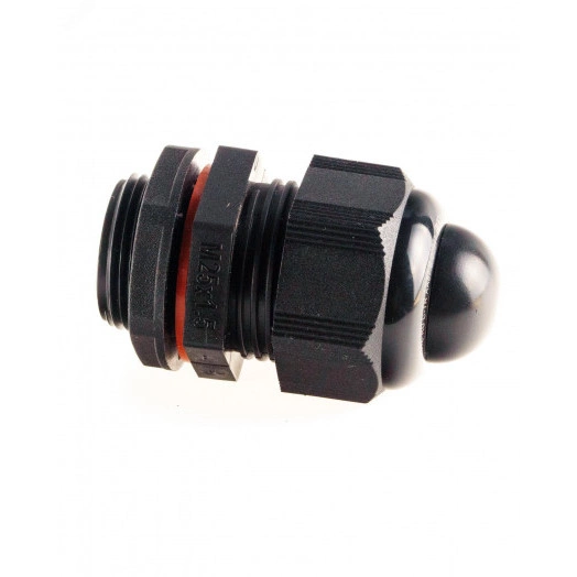 Кабельный ввод взрывозащищенный М25х1,5 с уплотнением  для небронированного силового кабеля ?10-18мм,  с уплотнительным кольцом и контргайкой, полиамид