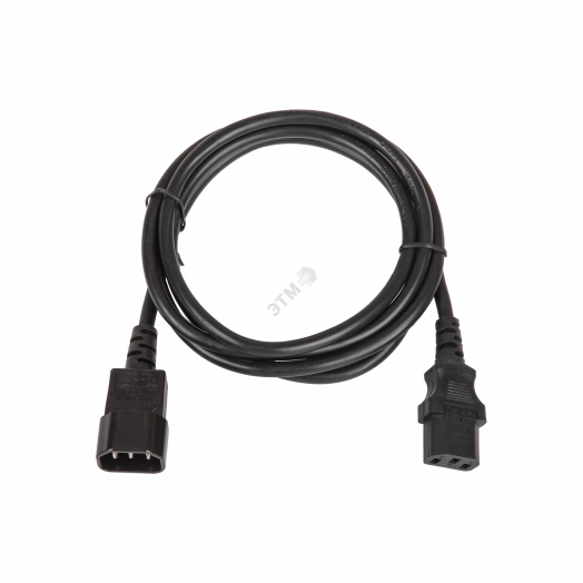 Кабель питания TLK, вход - разъём C14 (IEC 60320) , выход - разъём C13 (IEC 60320),  3x1мм2, 1.8 м, 250В 10A, черный
