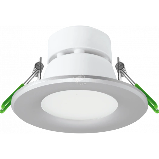 Светильник светодиодный ДВО-6Вт 4000K 420Лм серебро