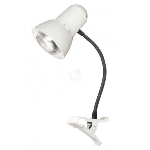Cветильник Надежда ПШ 40 Вт Е27 б/л на прищепке   гибкая стойка белый
