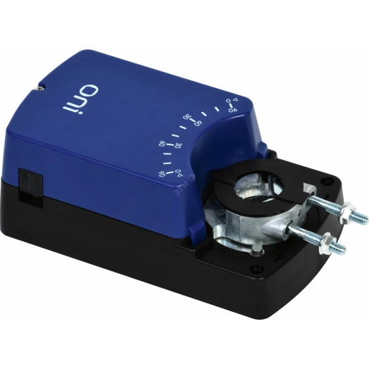 Привод заслонки 40Нм 24В AC/DC 2/3 позиционный без возвратной пружины с дополнительным переключателем ONI