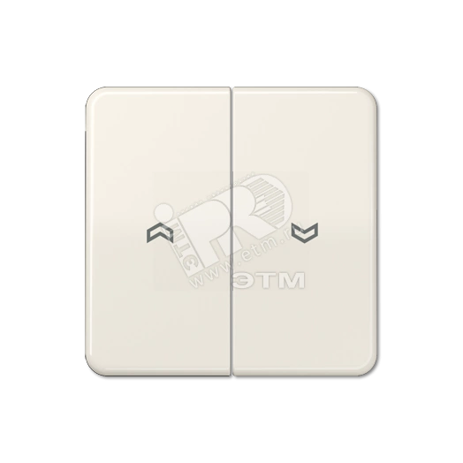 Клавиши для выключателя управления жалюзи 509VU и кнопки 539VU  слоновая кость