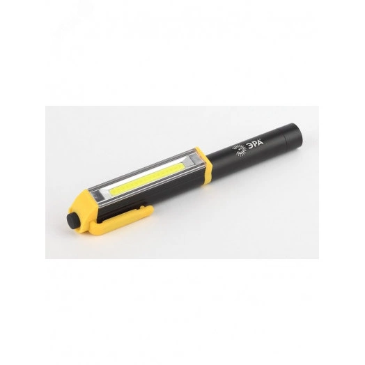 Фонарик карманный ручка на батарейках 3хААА, ударопрочный, магнитный, клипса RB-702 Практик ЭРА