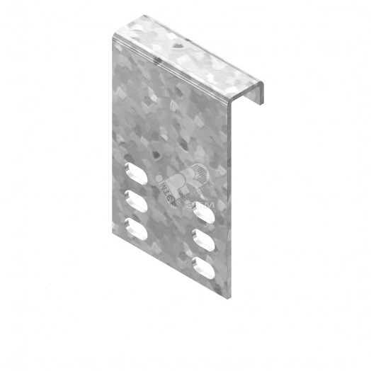 Держатель крышки регулируемый, высота - 90 мм, ширина - 60 мм, длина - 19 мм, кратность - 1шт, HD - Оцинкованная сталь (методом горячего цинкования)