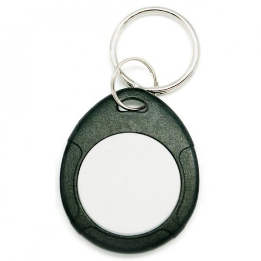 Брелок IL-07MBlackW, с кольцом, черный+белый.     Mifare.