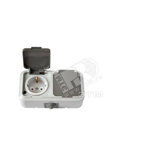 Беларусь Розетка двойная с заземлением наружная IP54