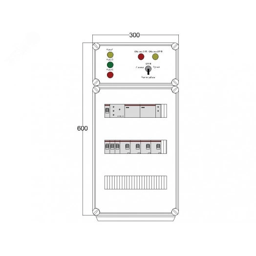 Щит управления электрообогревом DEVIbox HS 4x3400 D316 (в комплекте с терморегулятором и датчиком температуры)