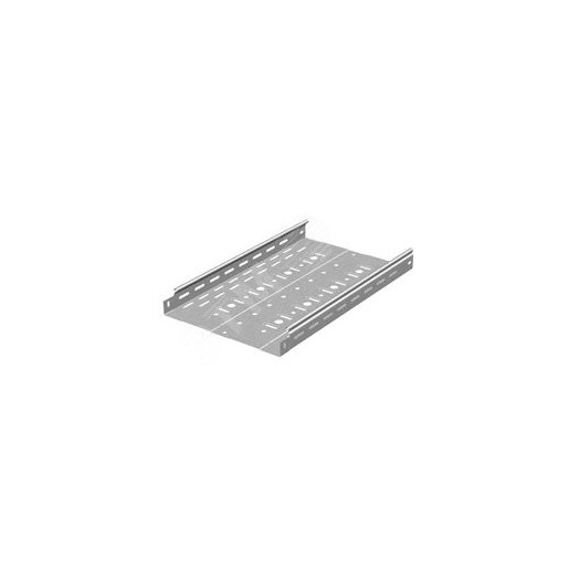 Металлический лоток перфорированный 300х50х3000, толщ. 0,7 мм, Сендзимир цинк