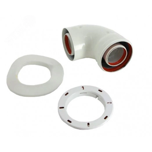 Отвод 90 град. коаксиальный для котлов ECO Classic  60-100 мм