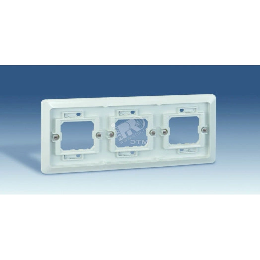 Рамка 3-х местная, скрытая установка, S44A, серый