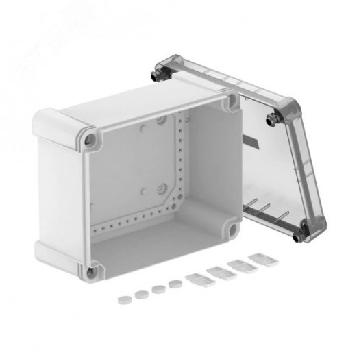 Распределительная коробка X16C, IP 67, 241x191x126 мм, сплошная стенка, с прозрачной крышкой