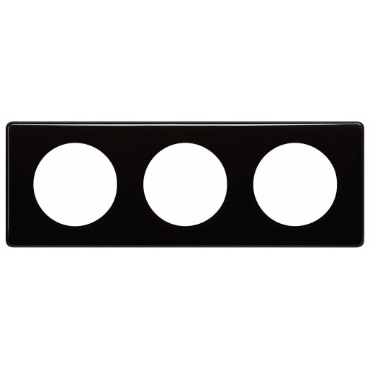 Celiane. Рамка 3-постовая. Цвет  Черный глянец