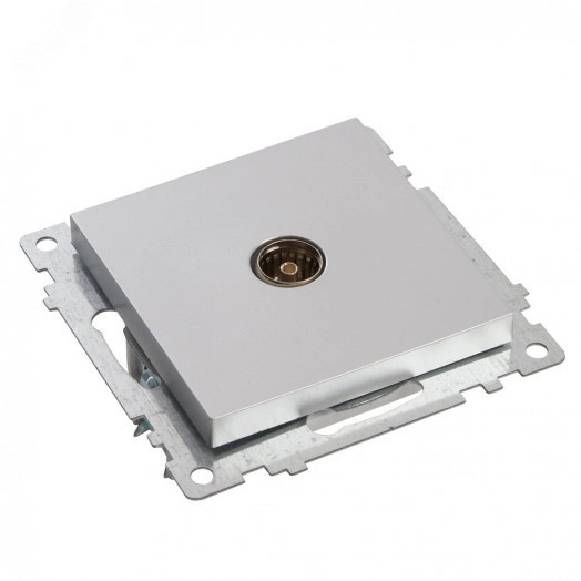 Розетка телевизионная 1-местная (механизм), 75 Ом, 5-862МГц, серия Катрин, серебро