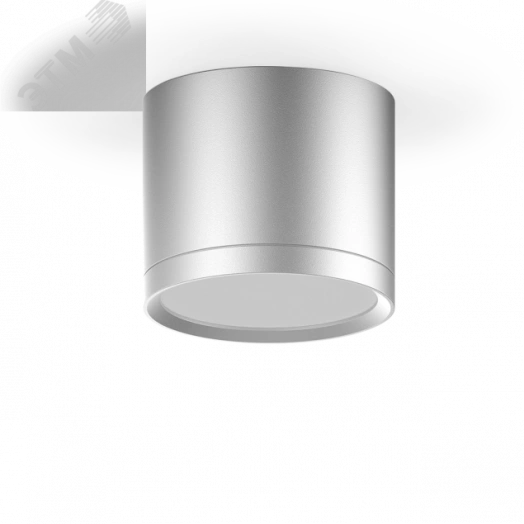 Светильник светодиодный ДПО 10 Вт 720 Лм 4100К цилинндр накладной 170-240 В 88х75 мм IP20 хром/сатин с рассеивателем LED Overhead Gauss