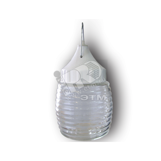Светильник НСП-03-60-001 (Бочонок) IP54 прозрачный/основание белое