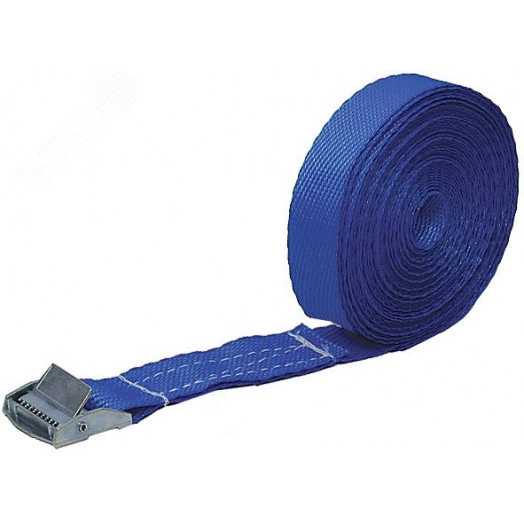 Ремень для крепления груза, пряжка с фиксатором, лента 25 мм x 2.5 м, 250 кг