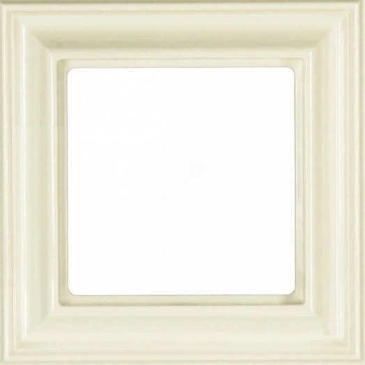 Рамка 1-местная для вертикальной и горизонтальной установки. Серия- Eco DECO. Материал- термопласт. Цвет- слоновая кость.