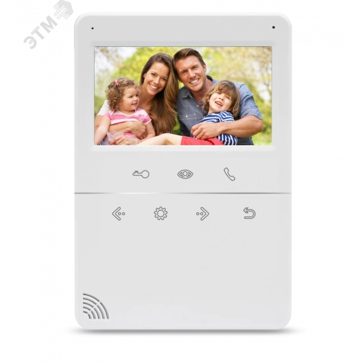 Видеодомофон цветной 4-x проводный, диагональ 4,3 LCD TFT