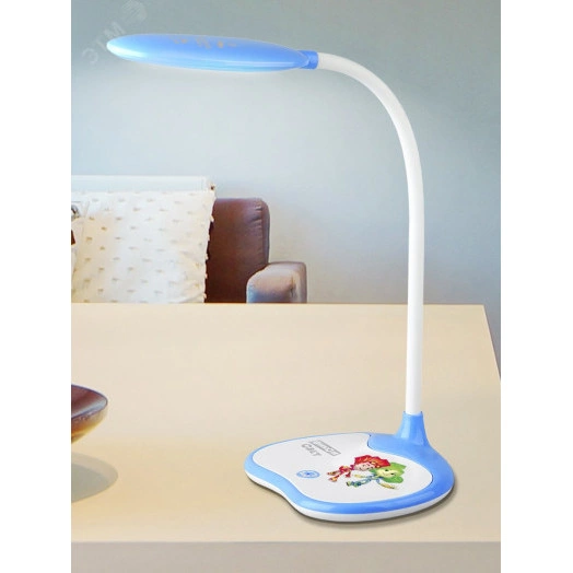 NLED-433-6W-BU Светильники настольные ЭРА NLED-433-6W-BU синий ФИКСИКИ наст.светильник