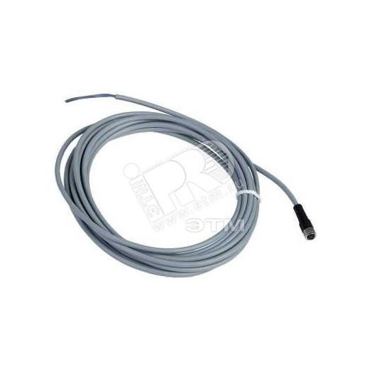 Коннектор прямой кабельно-гнездовой М8 3 отверстия (5м)