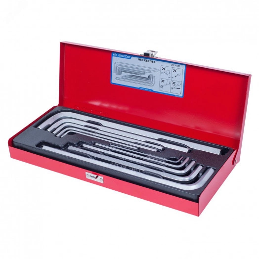 Набор Г-образных шестигранников 3-17 мм, кейс, 10 предметов