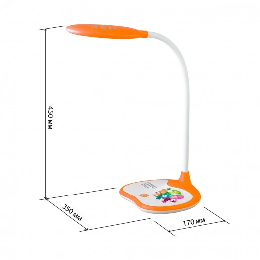 NLED-433-6W-OR Светильники настольные ЭРА NLED-433-6W-OR оранжевый ФИКСИКИ наст.светильник