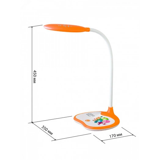 NLED-433-6W-OR Светильники настольные ЭРА NLED-433-6W-OR оранжевый ФИКСИКИ наст.светильник