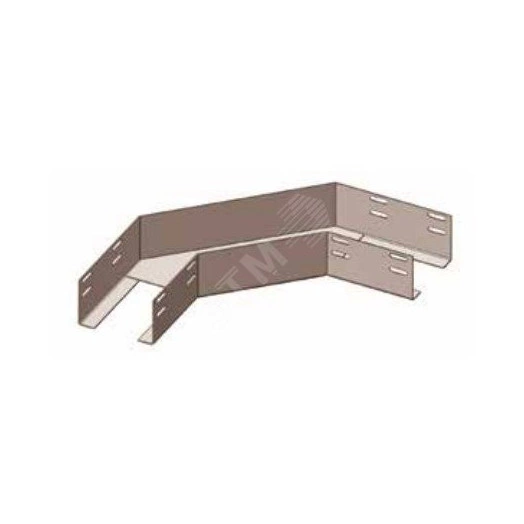 Лоток угловой глухой КГГ 100х80-90 УХЛ1 поворот на 90, оцинкованный лист(толщина покрытия 10 -18 мкм) S1,0