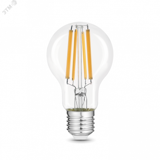 Лампа светодиодная LED 20 Вт 1800 Лм 2700К теплая Е27 А60 Filament Gauss