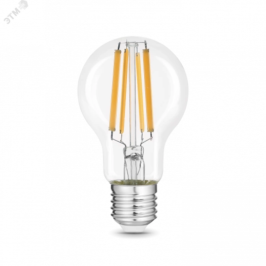 Лампа светодиодная LED 20 Вт 1800 Лм 2700К теплая Е27 А60 Filament Gauss