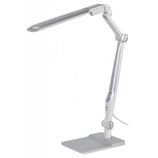 Светильник настольный светодиодный NLED-497-12W-S на струбцине и с основанием серебро ЭРА