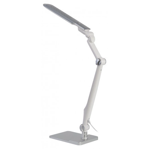 Светильник настольный светодиодный NLED-497-12W-S на струбцине и с основанием серебро ЭРА